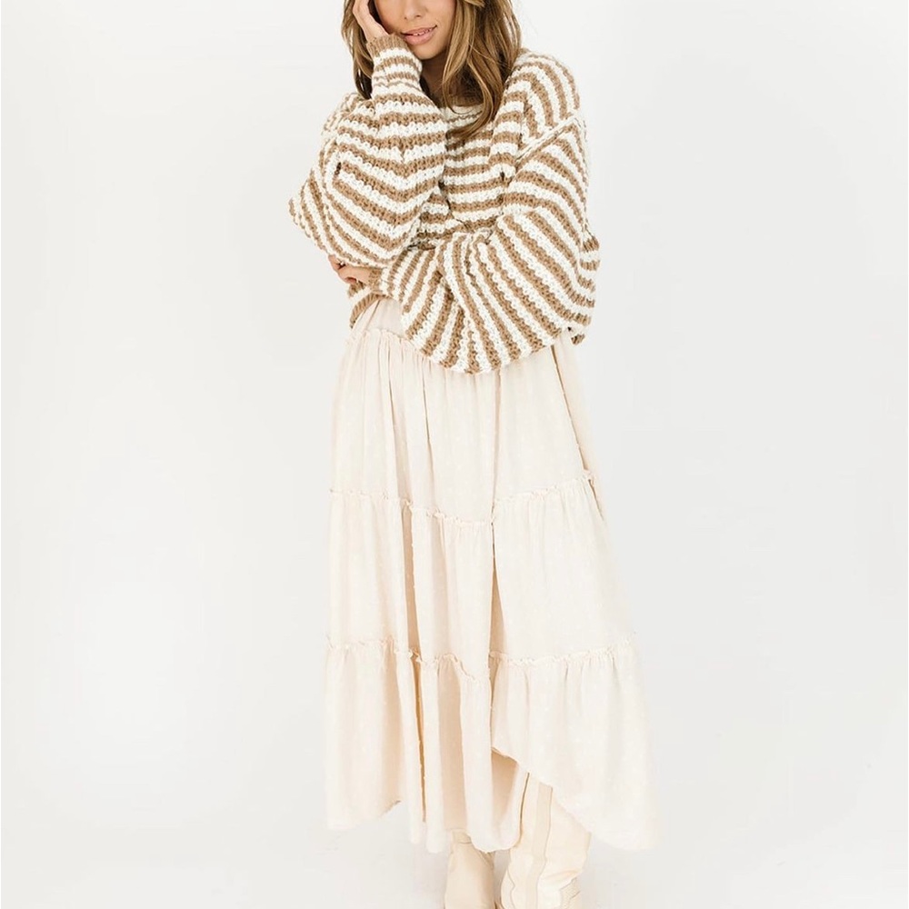 Relaxed fit stripe sweater
